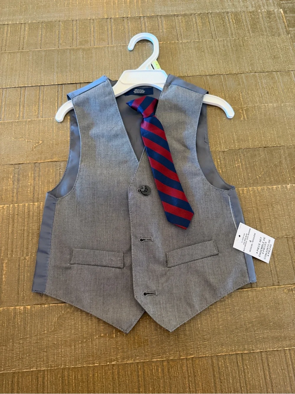 Toddler Vest + Tie - 4T